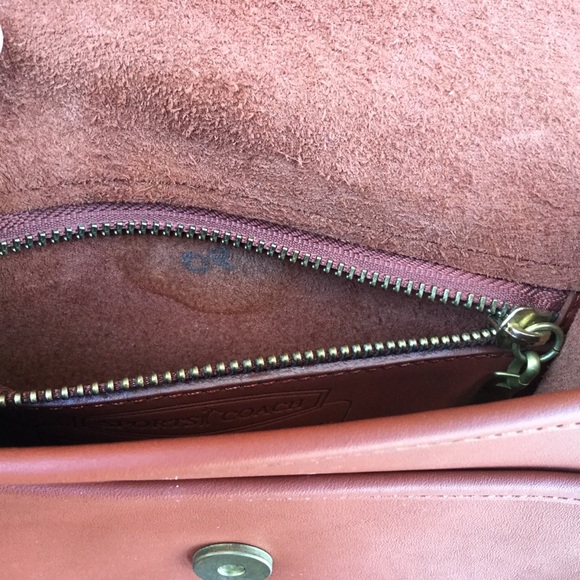 *SOLD* SportsCoach Tan Crossbody Saddlebag Cowhide - Picture 8 of 8